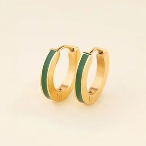 Oh Clem Color Huggie Hoop Earrings